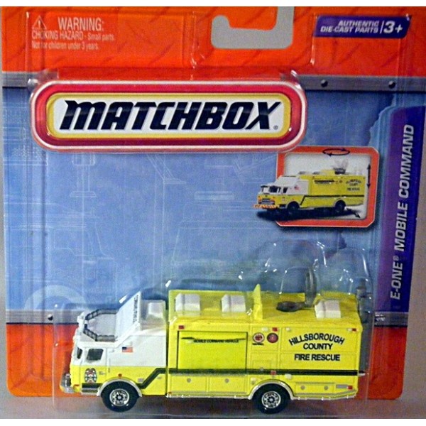 MATCHBOX REAL WORKING RIGS E-ONE MOBILE COMMAND VEHICLE-2010 LOOSE CAR NEW
