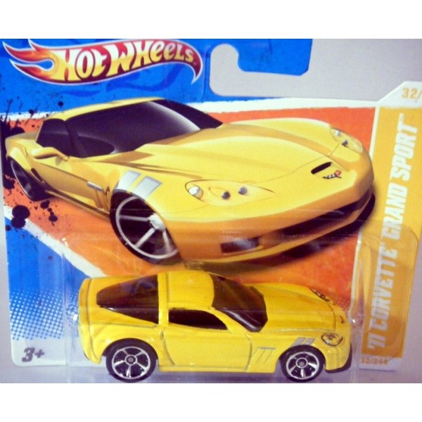 2011 Hot Wheels New Models /'11 Corvette Grand DSport #32 Yellow