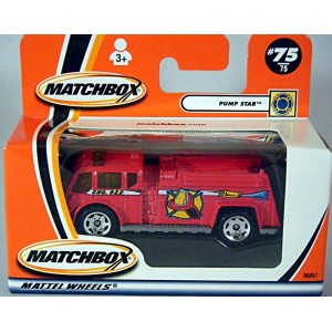 Matchbox Pump Star - Fire Department Water Pumper Truck
