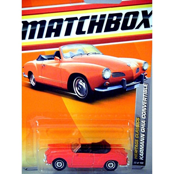 Details about   Matchbox Heritage Classics Karmann Ghia Convertible #4 
