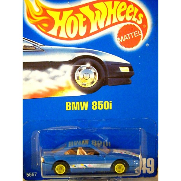 1991 Hot Wheels 1/64 Diecast #255 BMW 850i NEW on Card 2 Cars Wheel VariancesB17 