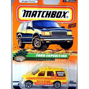 Matchbox Ford Expedition EMT Ambulance - USA Only Ed