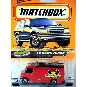 Matchbox - TV News Truck - Intergalatic Alien Research Truck