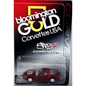Johnny Lightning - Rare Promo - Bloomington Gold Corvettes 50th Anniversary Chevrolet Corvette C5 Coupe