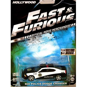 Greenlight Hollywood - Fast & Furious - Rio De Janeiro Dodge Charger Police Patrol Car