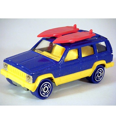 Majorette - Jeep Cherokee Surfer with rare blue wheels