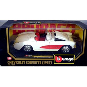 Bburago - 1:24 Scale - 1957 Chevrolet Corvette