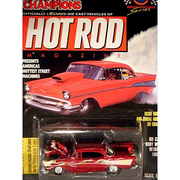 Racing Champions Hot Rod Magazine 1957 Chevy Bel Air