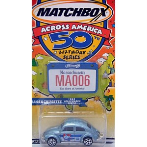 Matchbox Across America Series - Massachusetts 1962 Volkswagen Beetle