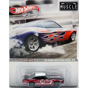 Hot Wheels Racing - 2012 Muscle Series - 1969 Ford Mustang SCCA Race Car