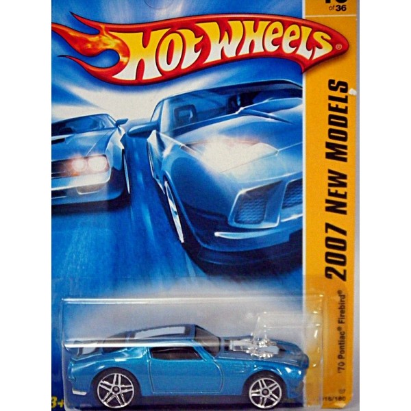 2007 Hot Wheels New Models '70 Pontiac Firebird #16 Blue
