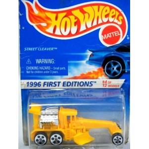 Hot Wheels 1996 First Editions - Street Cleaver Hot Rod Road Grader