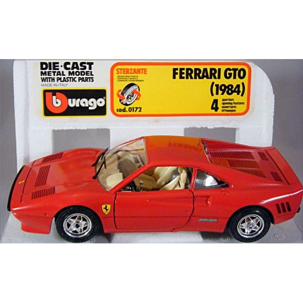 Burago Ferrari GTO Extremely rare Collectible chrome Plated Keyring 1:87 