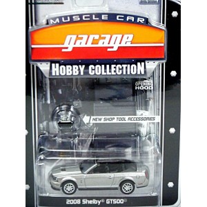 Greenlight Muscle Car Garage Hobby Collection - 2008 Ford Mustang Shelby GT500 Convertible