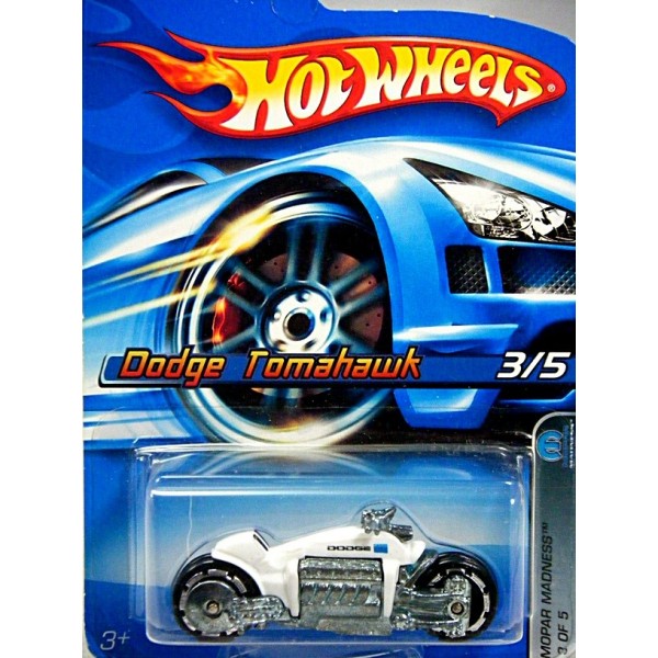 Details about   Hot Wheels 2006 MOPAR MADNESS White Dodge Tomahawk Cycle 
