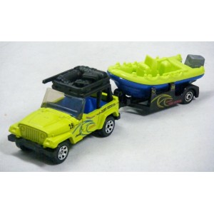 Matchbox - Jeep Wrangler and Raft Boat