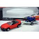 Majorette Trailers Series - Ford Mustang Convertible w/ Sport Motorcycle