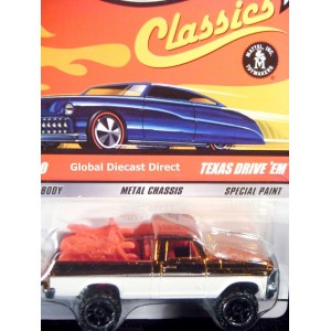 Hot Wheels Classics - Texas Drive Em Ford Pickup Truck with Dirt Bikes