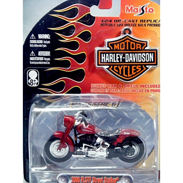 2000 Harley Davidson FLSTF Street Stalker 1:24 Maisto 