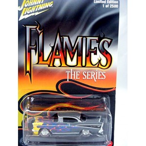 Johnny Lightning Promo - Flames 1957 Chevy Bel Air