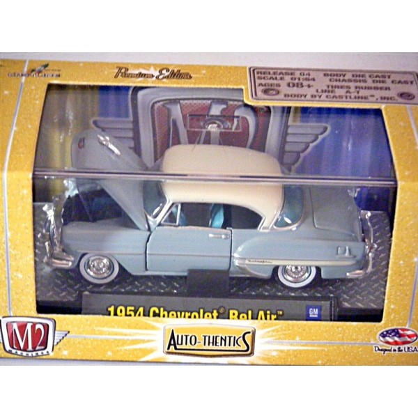 M2 Machines Auto-Thentics Crystal Custom Premium 1954 Chevrolet Bel Air 1:64 Scale 08-01 Clear Green Details Like NO Other!
