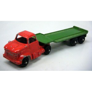 Tootsietoy - Semi Truck with Lowboy trailer