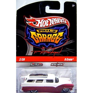 Hot Wheels Phils Garage 1955 Ford Station Wagon - 8 Crate