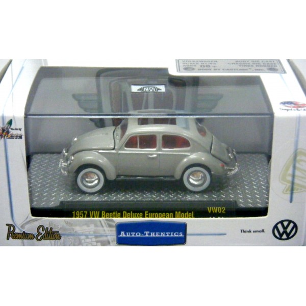 1967 VW Beetle Deluxe modello europeo Blu M2 Auto-Thentics LIMITED GOMMA GOMME 
