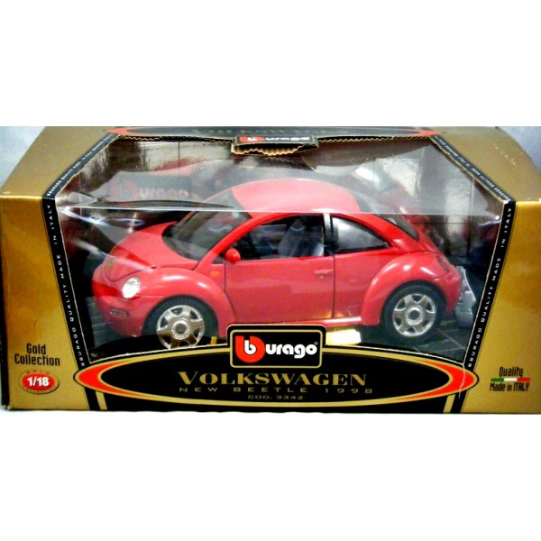 Burago Volkswagen New Beetle 1:43 Scale Metal Model Kit 49305 Sealed Box 