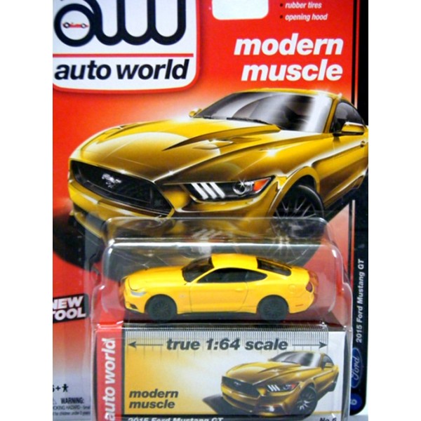 Auto World Modern Muscle Dark Blue 2015 Ford Mustang GT Release 4 NIB