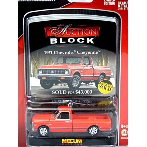 Greenlight Auction Block - Mecum - 1971 Chevrolet Cheyenne Pickup Truck