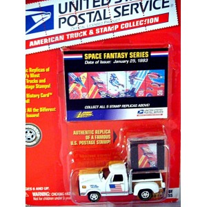 Johnny Lightning - American Truck & Stamp Series - 1978 Dodge Lil Red Express USPS Pickup Truck