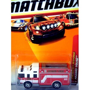 Matchbox Hazard Squad Emergency Response Fire Truck