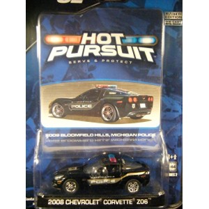 Greenlight Hot Pursuit R-2 Bloomfield Hills, MI Corvette Z06 Police Patrol Car