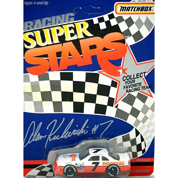 Allen Kulwicki 1991 MATCHBOX RACING SUPERSTARS Ford Thunderbird #7 Hooters 