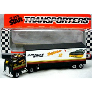 Matchbox NASCAR Super Stars - Rusty Wallace Pontiac Kenworth COE Transporter