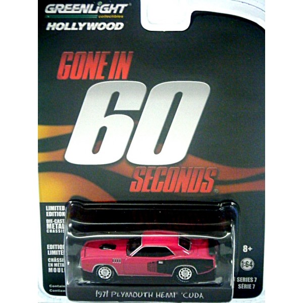 Greenlight Hollywood - Gone in 60 Seconds - 1971 Plymouth Cuda