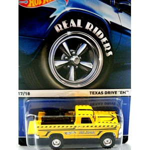 Hot Wheels Real Riders - Texas Drive 'Em - 4x4 Pickup Truck with Motorcycle