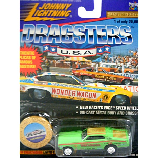 Johnny Lightning 1/64th Scale Diecast Car '70 Dodge Charger Hawaiian Funny Car