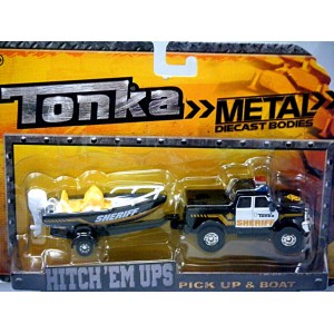 Tonka - Sheriff Crew Cab Pickup Truck and Patrol Boat Set