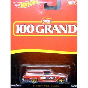 Hot Wheels Nostalgia Pop Culture Series - Nestle 100 Grand 1964 Chevrolet Nova Station Wagon