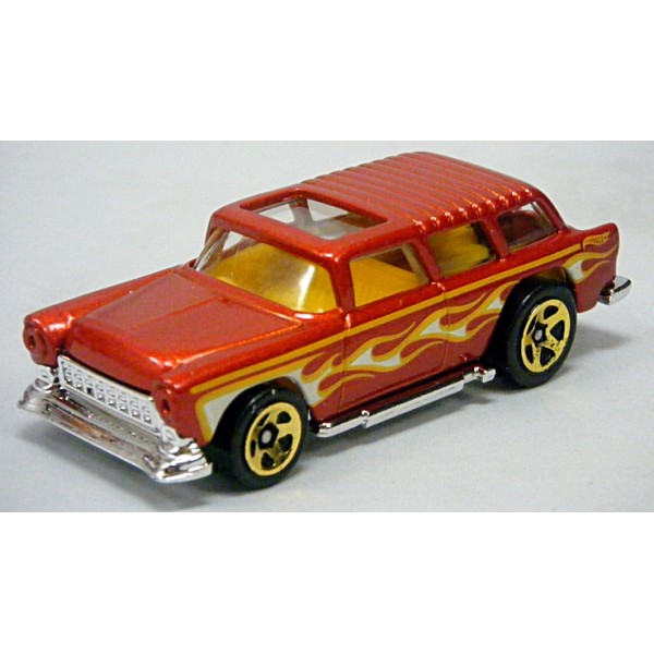 Hot Wheels 25th Anniversary '55 Chevy 1955 Chevrolet Nomad Olive 1/64 Scale 
