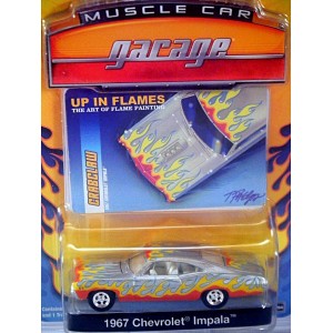 Greenlight Muscle Car Garage Up In Flames 1967 Chevrolet Impala