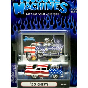 Muscle Machines 1955 Chevy Bel Air Stars & Stripes