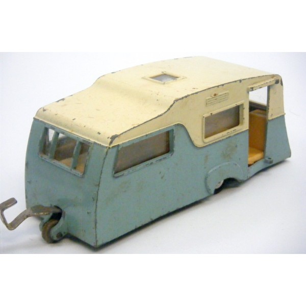 Dinky #188 4-Litera caravana Azul/crema Caja de reproducción por drrb 