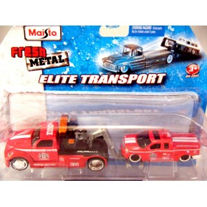 Maisto Elite Transport Fire Department Tow Truck and Ford F150 Pickup Truck