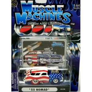 Muscle Machines Stars and Stripes Chase Car - 1956 Oldsmobile 88