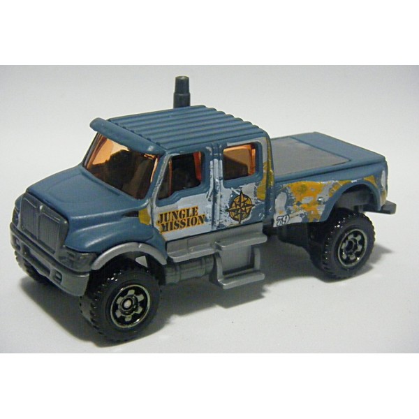 Jungle Mission Matchbox International CXT truck Blue loose 1/64 