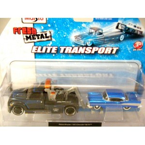 Maisto Elite Transport Tow Truck with 1957 Chevrolet Bel Air