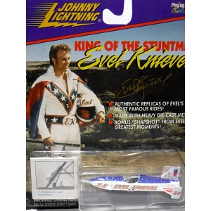 Johnny Lightning Evil Knievel Stunt Motorcycle - Snake River Canyon X-2 Sky-Cycle